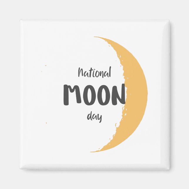 Imán Día Nacional de la Luna (Frente)