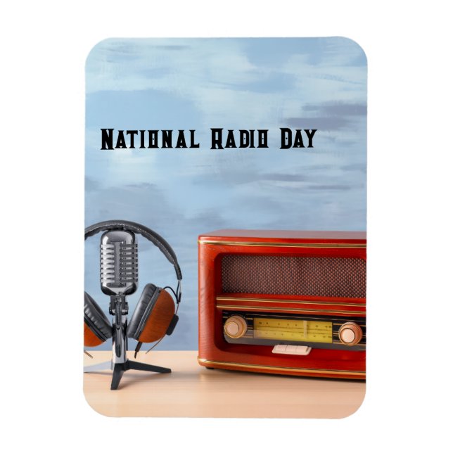 Imán Día Nacional de la Radio (Vertical)