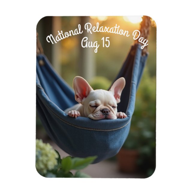 Imán Día Nacional de Relajación (Vertical)