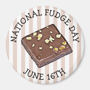 Imán Día Nacional del Fudge 16 de junio