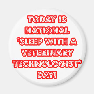 Imán Día nacional del sueño con tecnología veterinaria