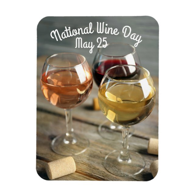 Imán Día Nacional del Vino (Vertical)