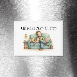 Imán Día oficial del Padre del Campeón de Nap