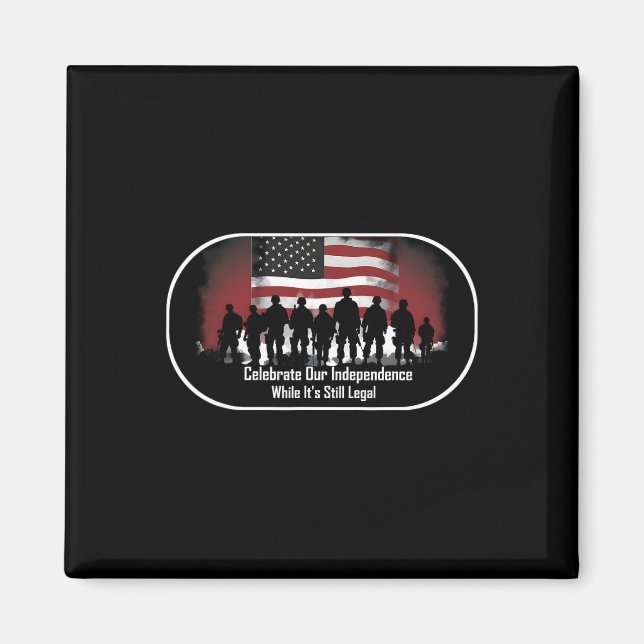 Imán Día Orgulloso Americano (Frente)