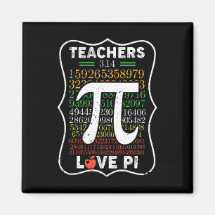 Imán Día Pi 3.14 Profesores Aman Regalo De Maestros Pi