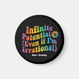 Imán Día Retro del Pi Irracional de Potencial Infinito