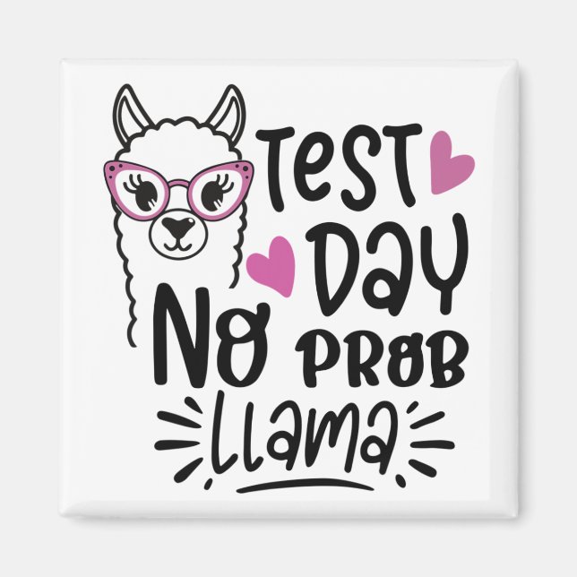 Imán Día sin prueba de profesores Prob-llama Llama 1 (Frente)