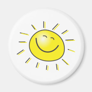 Imán ¡Día soleado, sol sonriente, día a sonreír!