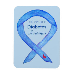 Imán Diabetes Conciencia Cinta Arte Personalizado Frigo