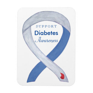 Imán Diabetes Conciencia Cinta Arte Personalizado Frigo