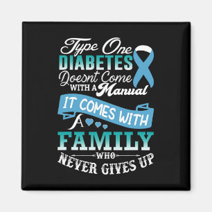 Imán Diabetes Tipo Uno Para Diabéticos De Cinta Azul Fa