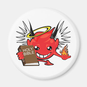Imán diablo/cara del ángel