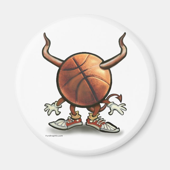 Imán Diablo de baloncesto (Frente)