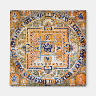 Imán Diagrama cósmico de Mandala para meditación