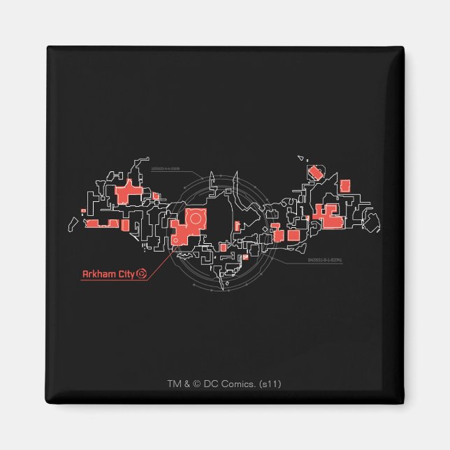 Imán Diagrama de la ciudad de Arkham (Frente)
