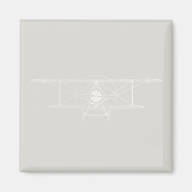Imán Diagrama de plano del PERSONALIZADO de arte del av (Frente)