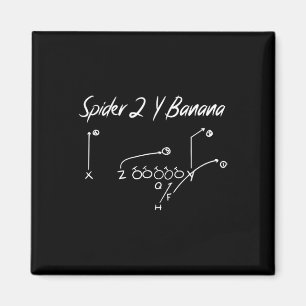 Imán Diagrama de Spider 2 Y Banana Estrategia de Fútbol