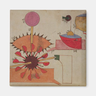 Imán Diagrama de un sistema para el agua de bombeo en a