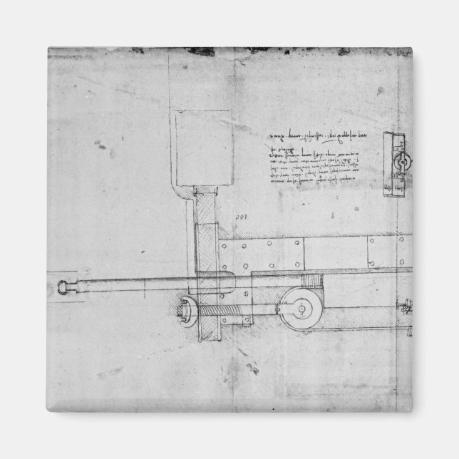 Imán Diagrama de un tornillo mecánico (Frente)