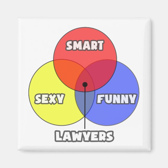 Imán Diagrama de Venn.. Abogados (Frente)