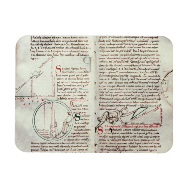 Imán Diagramas de medidas y texto (vellum) (Horizontal)
