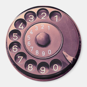 Imán Dial de teléfono retro