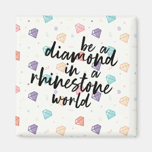 Imán Diamante en un mundo Diamante de imitación