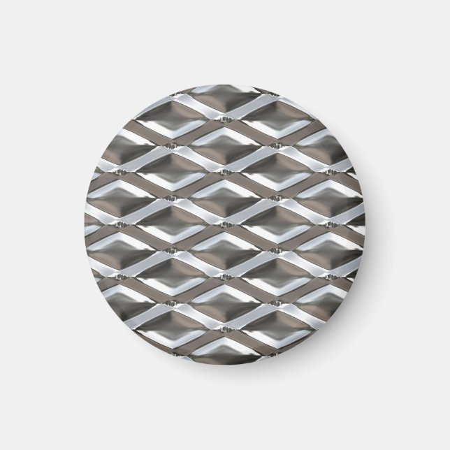 Imán Diamante sin soldadura en forma de cromo cromado M (Frente)