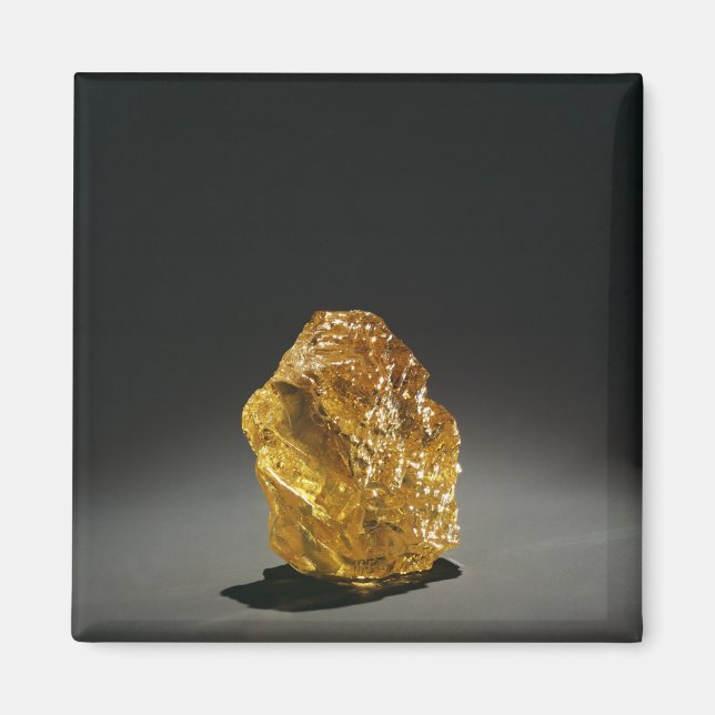 Imán Diamantes amarillos en bruto (Frente)