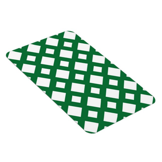 Imán Diamantes blancos en verde (Lado Derecho)