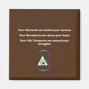 Imán Diamantes, piedras preciosas, tesoros de vida, ima