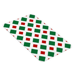 Imán Diamantes verdes y rojos sobre blanco