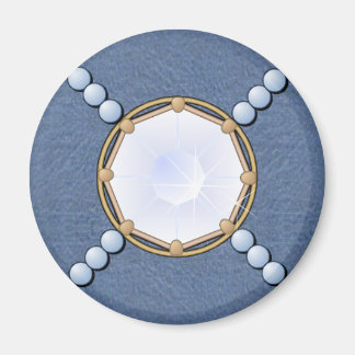 Imán Diamond Denim y Pearls Magnet