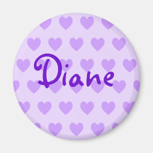 Imán Diane en morado