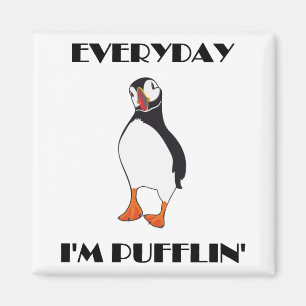 Imán Diario soy pájaro del frailecillo de Pufflin