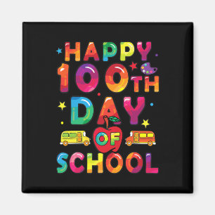 Imán Días De Chicas Escolares Felices 100 Días De Escue