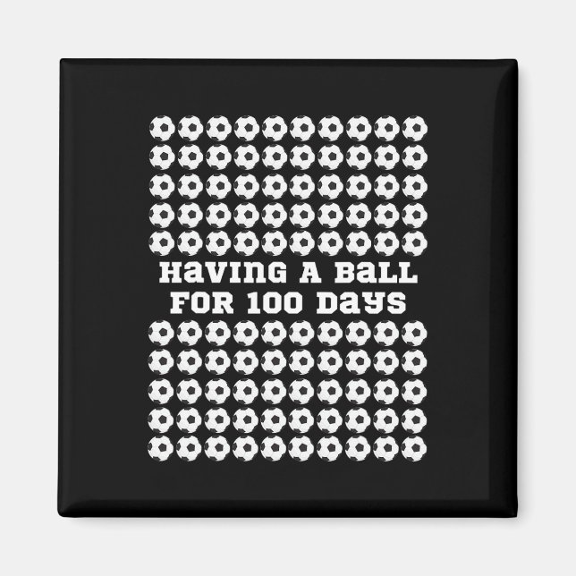 Imán Días de deporte escolar 100° día de clases K (Frente)