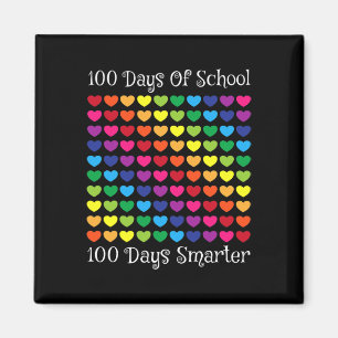 Imán Días De Escuela 100 Días Más Inteligentes Corazón