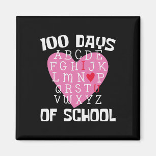 Imán Días de escuela Alfabeto 100 días estudiante de do
