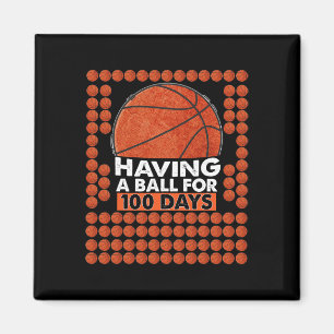 Imán Días de escuela de básquetbol 100 días bolas para