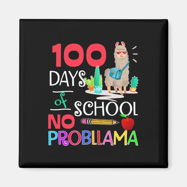 Imán Días De Escuela No Hay Probllama Llama Chicas (Frente)