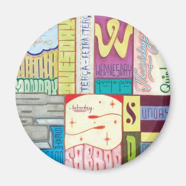 Imán Días de la semana (Frente)