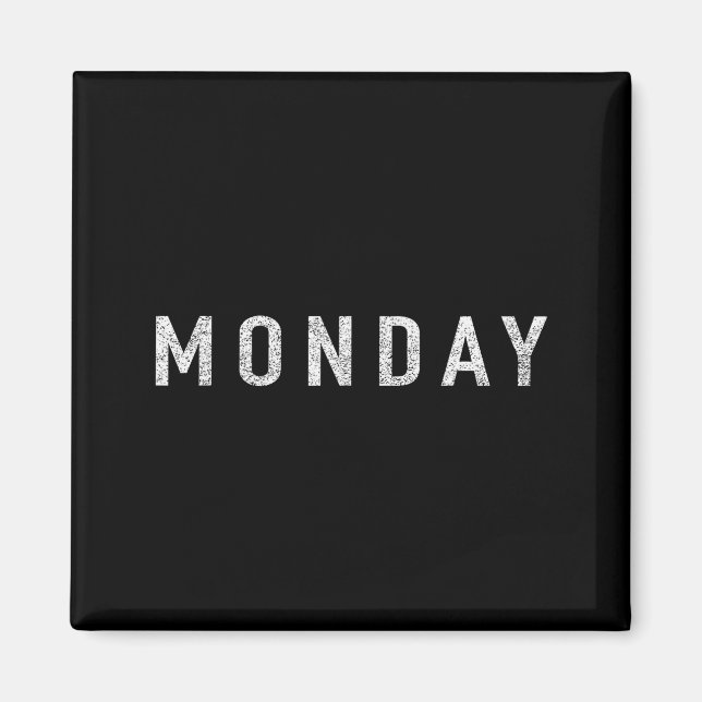 Imán Días de la semana serie lunes angustiado (Frente)