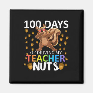 Imán Días De Manejar A Mi Maestra Con Nueces 100 Días D