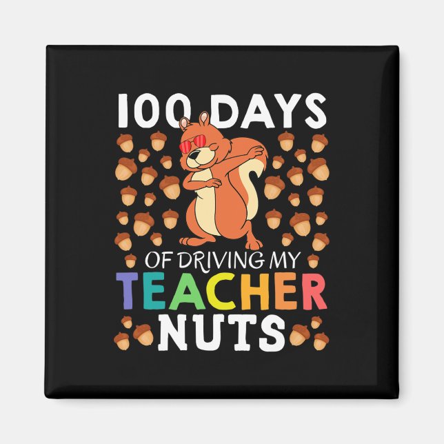 Imán Días De Manejar A Mi Maestra Nueces Divertidas ard (Frente)