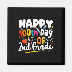 Imán Días De Regalo De Maestros Escolares 100° Día De S