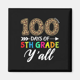 Imán Días Y'all Estudiante 100 Días De 5º Grado L