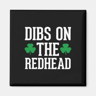Imán Dibs divertidos del trébol del día de San Patricio