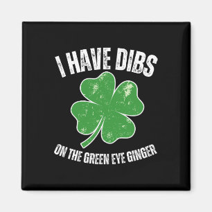 Imán Dibs En El Ojo Verde Jengibre Divertido Día De San
