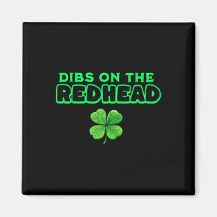 Imán Dibs En La Pelirroja Divertido Día De San Patricio